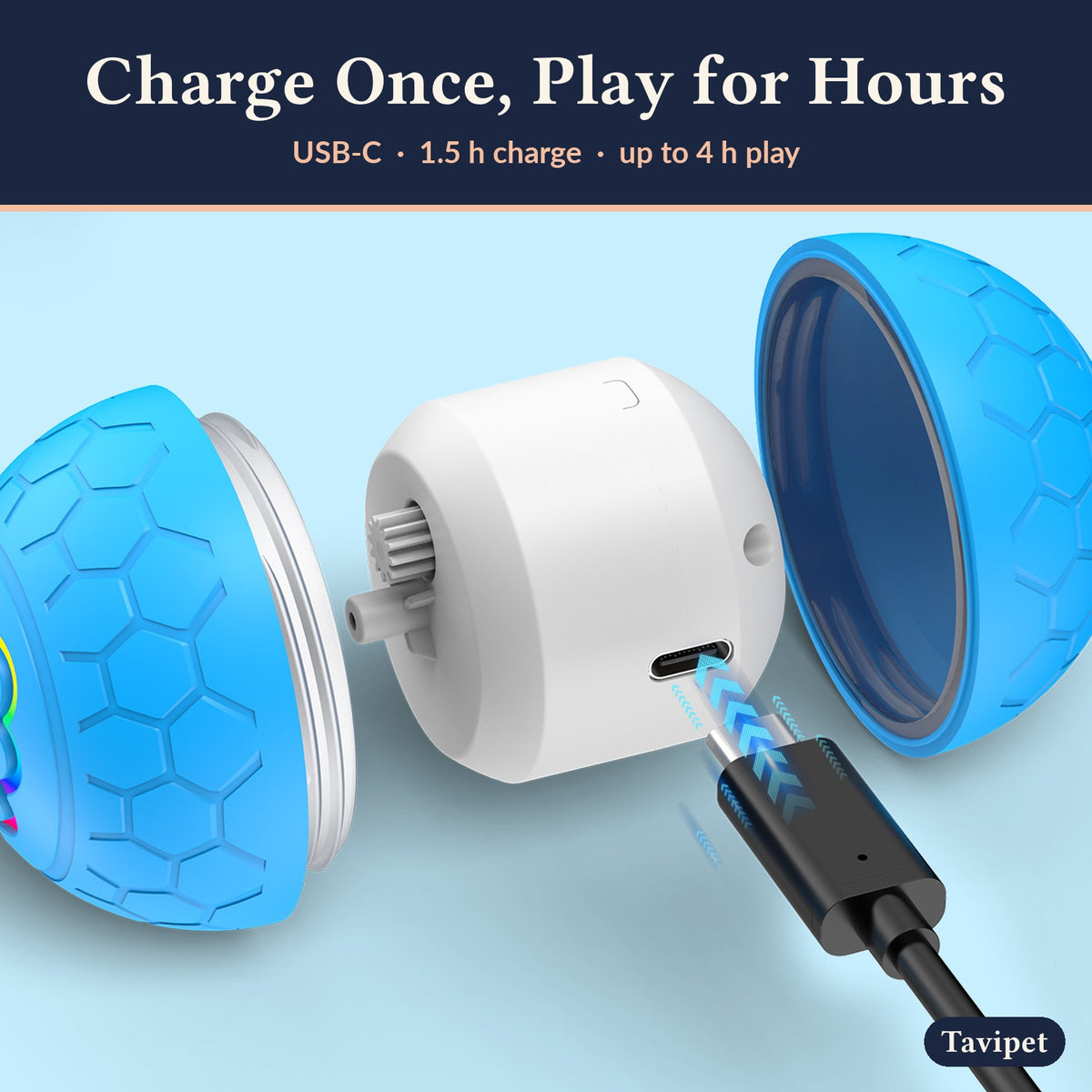 Zoomie Ball USB-C charging